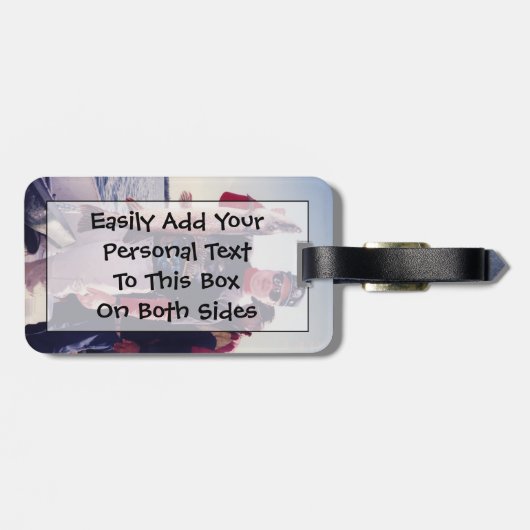 Ihr Foto für Rekordfische Gepäckanhänger (Rückseite horizontal)