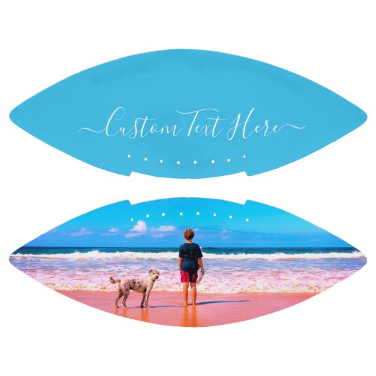 Ihr Foto Fußball mit benutzerdefiniertem Text Football (Paneele)