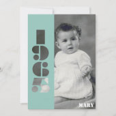 Ihr Foto geboren 1965, 60. Geburtstag Einladung (Vorderseite)