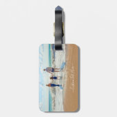 Ihr Foto Gepäckanhänger mit benutzerdefiniertem Te (Rückseite vertikal)