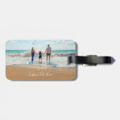 Ihr Foto Gepäckanhänger mit benutzerdefiniertem Te (Rückseite horizontal)