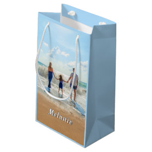Ihr Foto-Geschenktasche mit Individuelle Name Kleine Geschenktüte