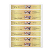 Ihr Foto Gold Frohe Weihnachten Rücksendeadresse (Bogen)