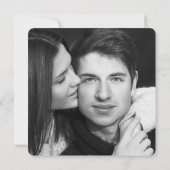 Ihr Foto | Gold Glitzer Rentier Stags Einladung (Rückseite)