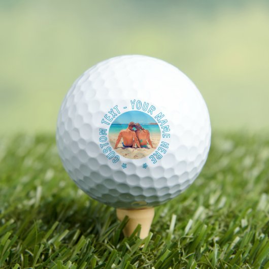Ihr Foto Golf Balls Geschenk mit eigenem Text Golfball (Insitu T-Shirt)