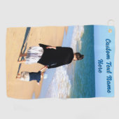 Ihr Foto Golf Handtuchgeschenk mit individuellem T Golfhandtuch (Horizontal)