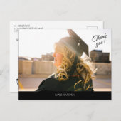 Ihr Foto Graduate Vielen Dank Postcard Postkarte (Vorne/Hinten)