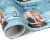Ihr FOTO & GREETING Snow Globe Geschenkpapier (Rolleneckpunkt)