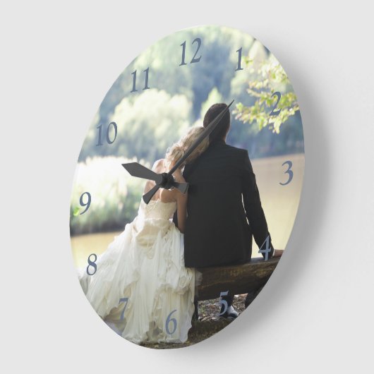 Ihr Foto Große Wanduhr (Winkel)