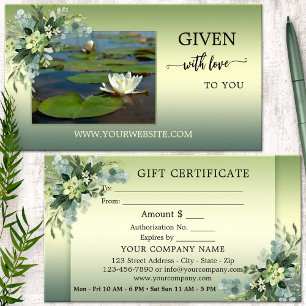 Ihr Foto Grün Relax Beauty Spa Geschenkgutschein