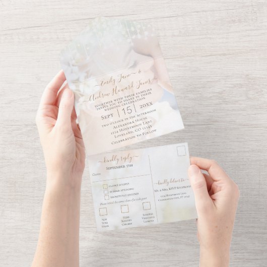 Ihr Foto Grünkranz Waldgarten All In One Einladung (Abreißen)