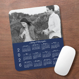 Ihr Foto heißt Navy Blue 2026 Calendar Mousepad