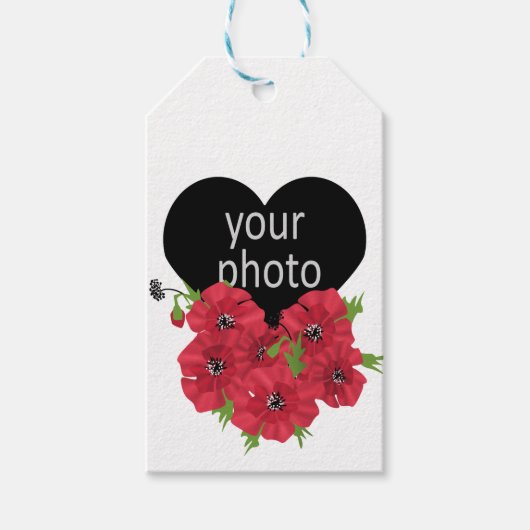 Ihr Foto, Herz, persönlich, kreativ, Liebe Geschenkanhänger (Vorderseite)