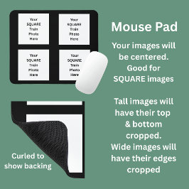 Ihr Foto hier 4 quadratische Foto Mousepad