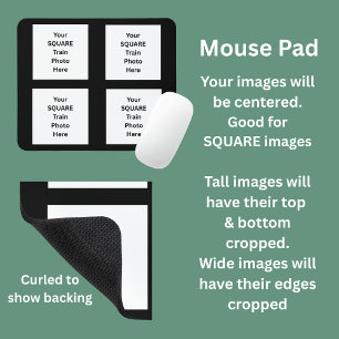 Ihr Foto hier 4 quadratische Foto Mousepad