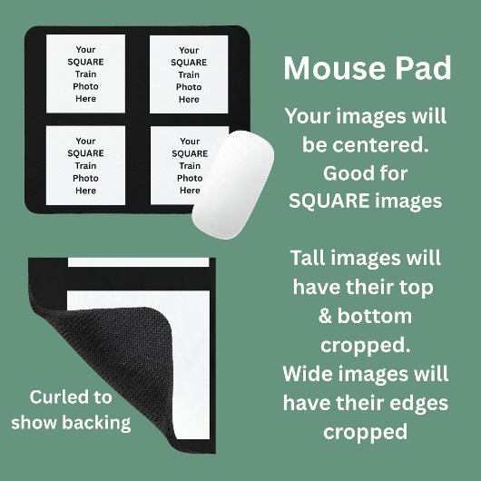 Ihr Foto hier 4 quadratische Foto Mousepad