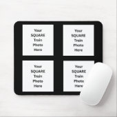 Ihr Foto hier 4 quadratische Foto Mousepad (Mit Mouse)