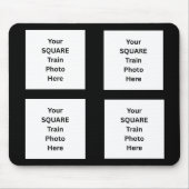 Ihr Foto hier 4 quadratische Foto Mousepad (Vorne)