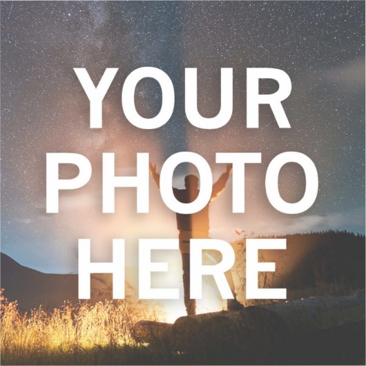 Ihr Foto hier Aufkleber (Vorderseite)