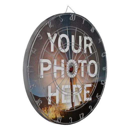 Ihr Foto hier Dartscheibe (Vorderseite Links)