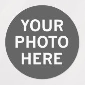 Ihr Foto hier Etiketten (Design 1)