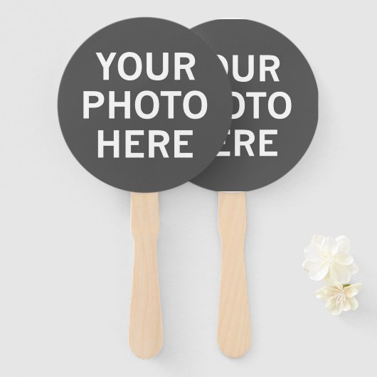 Ihr Foto hier Fächer (Vorne und Hinten)