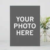 Ihr Foto hier Feiertagskarte (Stehend Vorderseite)