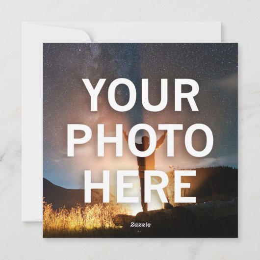 Ihr Foto hier Feiertagskarte (Rückseite)