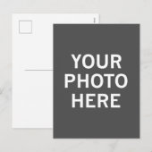 Ihr Foto hier Feiertagspostkarte (Vorne/Hinten)