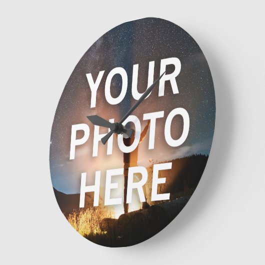 Ihr Foto hier Große Wanduhr (Winkel)