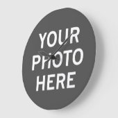 Ihr Foto hier Große Wanduhr (Winkel)