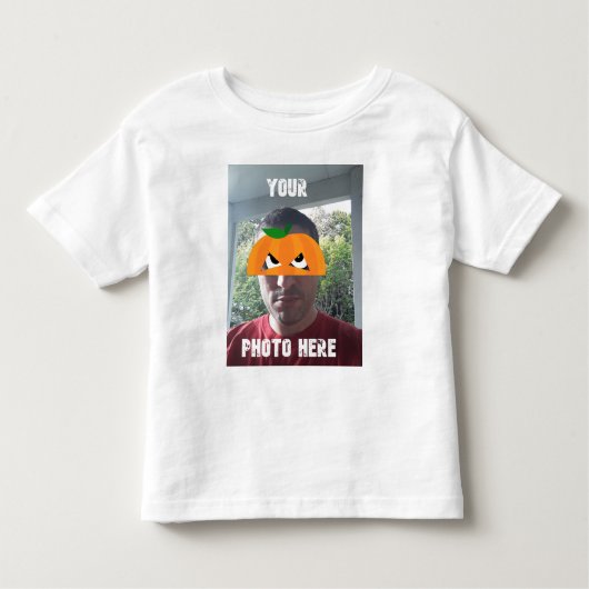 Ihr Foto hier Halloween Maskenkostüm T - Shirt (Vorderseite)