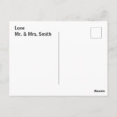 Ihr Foto hier - Hochzeitskarte Postkarte (Rückseite)