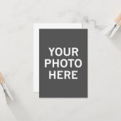 Ihr Foto hier Karte (Vorderseite/Rückseite Beispiel)