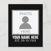 Ihr Foto hier Name und Alter (Rückseite)
