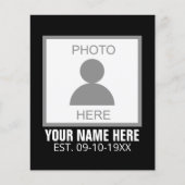 Ihr Foto hier Name und Alter (Vorderseite)