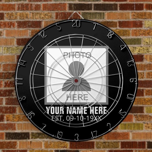 Ihr Foto hier Name und Alter Dartscheibe