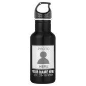 Ihr Foto hier Name und Alter Edelstahlflasche (Vorderseite)