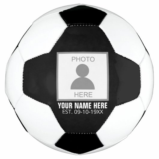 Ihr Foto hier Name und Alter Fußball (Vorderseite)