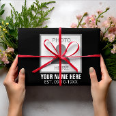 Ihr Foto hier Name und Alter Geschenkpapier Set