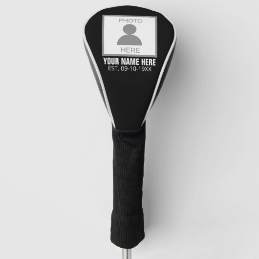 Ihr Foto hier Name und Alter Golf Headcover (Vorderseite)