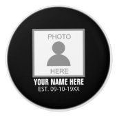 Ihr Foto hier Name und Alter Keramikknauf (Vorderseite)