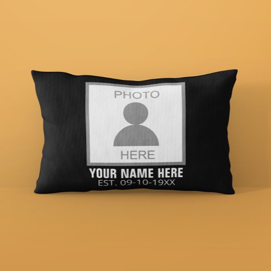 Ihr Foto hier Name und Alter Kissenbezug