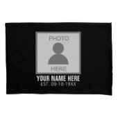 Ihr Foto hier Name und Alter Kissenbezug (Vorderseite)