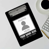 Ihr Foto hier Name und Alter Mini Klemmbrett