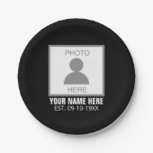 Ihr Foto hier Name und Alter Pappteller (Vorderseite)