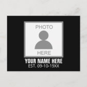 Ihr Foto hier Name und Alter Postkarte (Vorderseite)