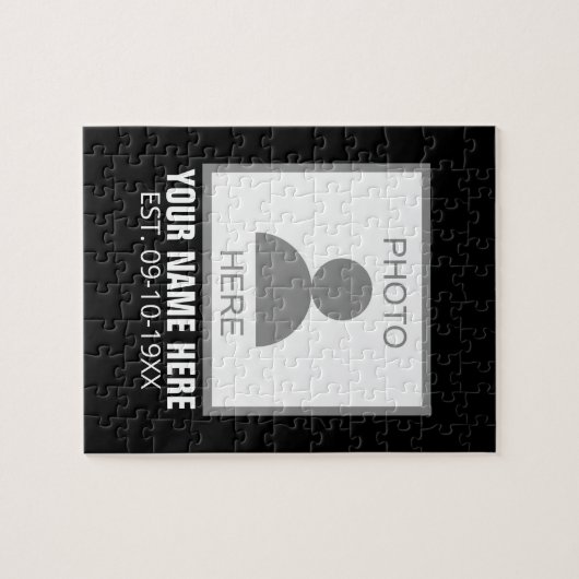 Ihr Foto hier Name und Alter Puzzle (Horizontal)