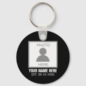 Ihr Foto hier Name und Alter Schlüsselanhänger (Vorderseite)