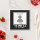 Ihr Foto hier Name und Alter Serviette (Beispiel)